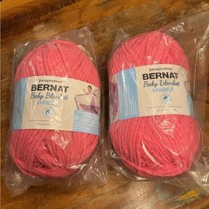 Two New Skeins of Bernat Baby Blanket Yarn
